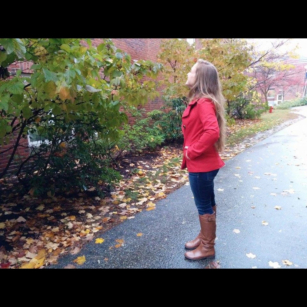 Red Pea Coat